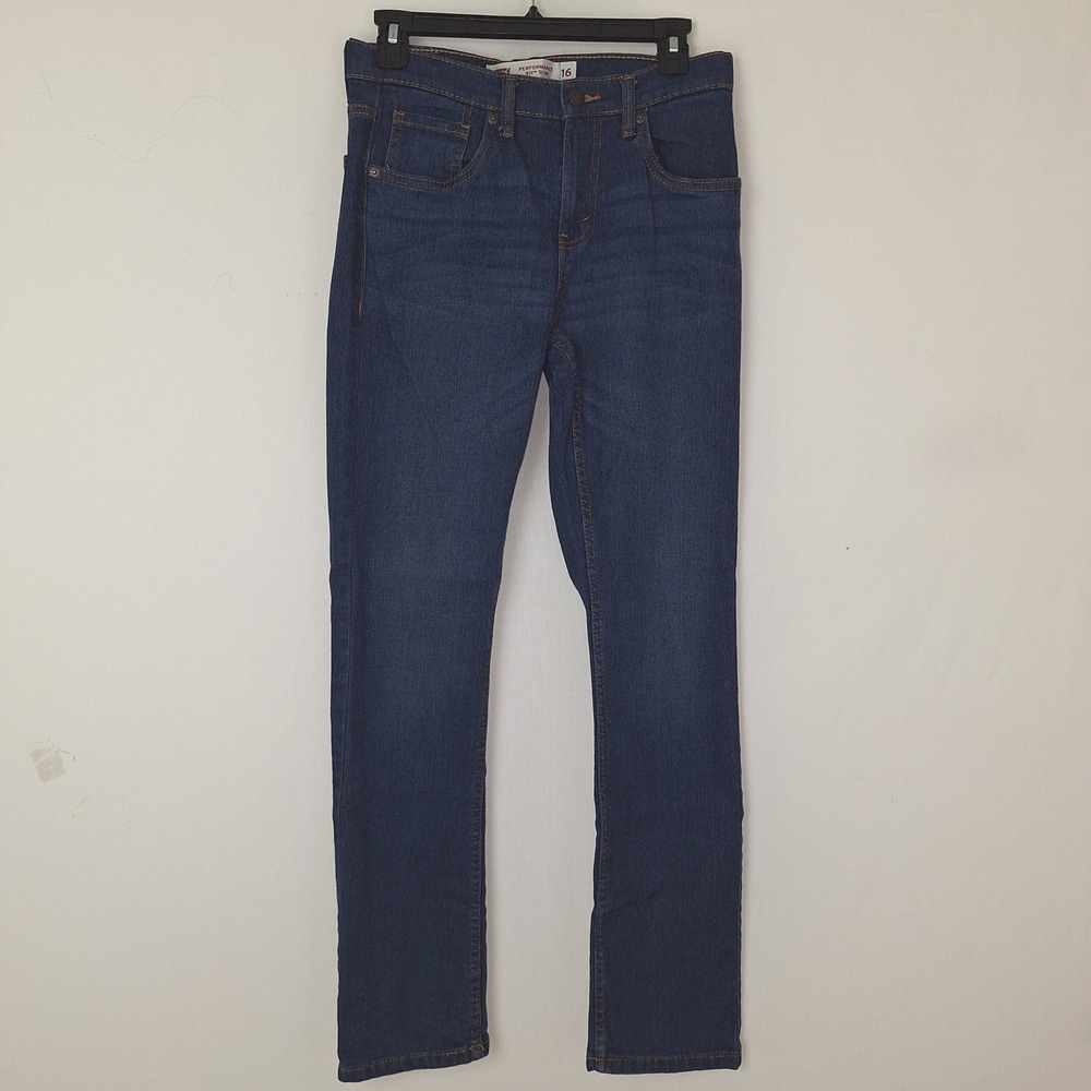 Y2K Denim Jeans Quiet Luxury Minimalist Levi's 511 Slim Performance 16 (28x30)